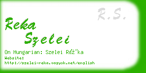 reka szelei business card